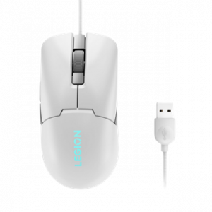 LENOVO LEGION M300S RGB GAMING MOUSE (GLACIER WHITE) – Image 1
