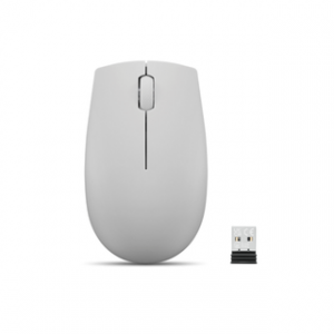 LENOVO 300 WIRELESS COMPACT MOUSE (CLOUD GREY) WITH BATTERY CLOUD GREY – Image 1