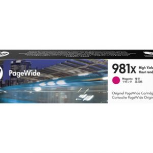 HP 981X HIGH YIELD MAGENTA ORIG PAGEWIDE CARTRIDGEHP PAGEWIDE 556/586 – Image 1