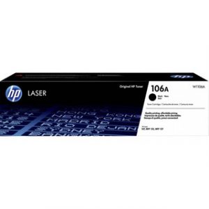 HP 106A BLACK ORIGINAL LASER TONER CARTRIDGE 1000PAGES POUR HP 107/135/137 SÉRIES – Image 1