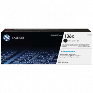 HP 136X BLACK ORIGINAL LASERJET TONER CARTRIDGE 2600 PAGES POUR M211 M236 3 MOIS – Image 1