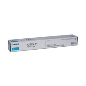 CANON TONER CYAN POUR C55XX-EXV51 YIELD:60,000 PAGES 1M – Image 1
