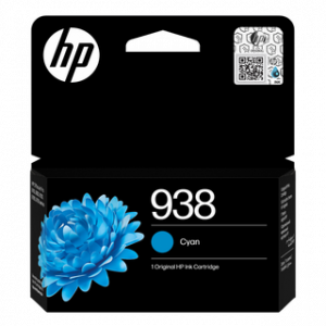 HP 938 CYAN ORIGINAL INK CARTRIDGE 800 PAGES POUR OJ PRO 9730 & 9130 3MOIS – Image 1
