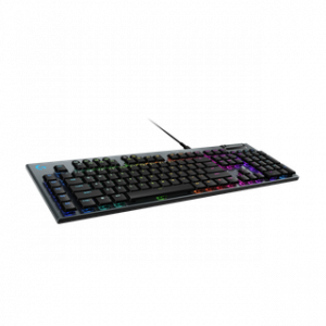 LOGITECH CLAVIER G915 X LOW PROFILE WIRED GAMING KEYBOARD - BLACK - US INT'L - USB 12M – Image 1