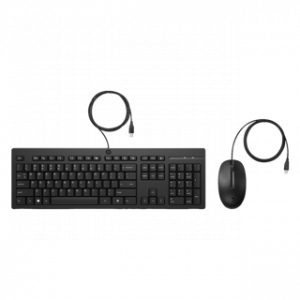 HP PACK CLAVIER/SOURIS 225 WIRED MOUSE AND KB G2 12 MOIS – Image 1