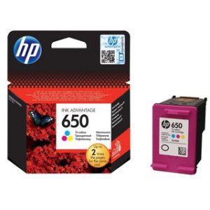 HP 650 TRI-COLOR ORIGINAL INK ADVANTAGE CARTRIDGEDESKJET
1015/1515/1516/25XX/2645/3516/3545/4515 – Image 1