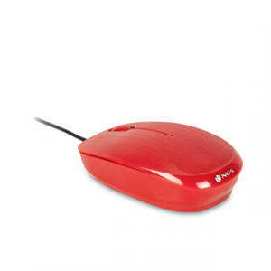 NGS OPTICAL WIRED MOUSE RED – Image 1
