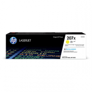 HP 207X YELLOW ORIGINAL LASERJET TONER CRTG 2450PAGES POUR M255DW, M282NW, M283FDN, M283FDW – Image 1