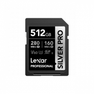 LEXAR CARTE SD SD SILVER PRO 512GB PROFESSIONAL SILVER PRO SDXC™ UHS-II CARD,UP
TO 280MB/S READ, 12M – Image 1