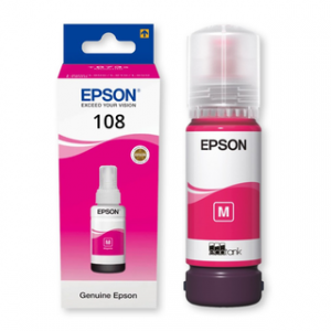 EPSON 108 ECOTANK MAGENTA INK BOTTLE L8050 – Image 1