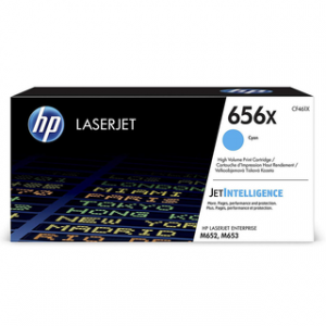 HP 656X CYAN LASERJET TONER CARTRIDGE 22 PAGES POUR M653 SÉRIES – Image 1