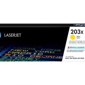 HP 203X YELLOW LASERJET TONER CARTRIDGE 2,500HP CLJET M254/MFP M280/MFP M281 – Image 1