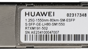 HUAWEI OPTICAL TRANSCEIVER,ESFP,GE,SINGLE-MODE MODULE(1550NM,80KM,LC) – Image 1