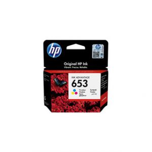 HP 653 TRI-COLOR ORIGINAL INK ADVANTAGE CARTRIDGE POUR DJ IA 6075 6475 – Image 1