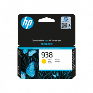 HP 938 YELLOW ORIGINAL INK CARTRIDGE 800 PAGES POUR OJ PRO 9730 & 9130 3MOIS – Image 1