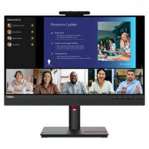 LENOVO T24V-30 24" MONITOR,IPS PANEL,1920X1080,INPUT CONNCT-VGA+HDMI 2.0+DP 1.4,CABL INCLUDED-DP,36M – Image 1