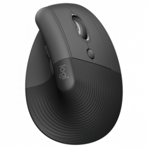 LOGITECH LIFT VERTICAL ERGONOMIC MOUSE - GRAPHITE / BLACK - 2.4GHZ/BT - EMEA - ON+OFFLINE,B2C 12M – Image 1