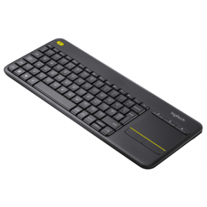 LOGITECH WIRELESS TOUCH KEYBOARD K400 PLUS FRENCH LAYOUT – Image 1