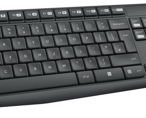 LOGITECH® MK235 WIRELESS KEYBOARD AND MOUSE - GREYFRA - 2.4GHZ - N/A - CENTRAL -
(GREY KEYS GREY BTM – Image 1