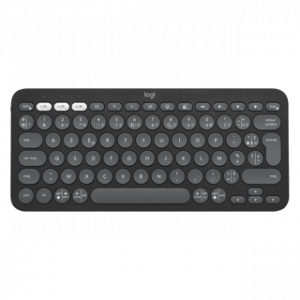 LOGITECH PEBBLE KEYS 2 K380S - TONAL GRAPHITE - FRA - BT UNIVERSAL 12M – Image 1