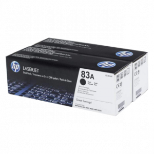 HP 83A 2-PACK BLACK ORIGINAL LASERJET TONER CARTRI – Image 1