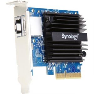 SYNOLOGY CARTE RÉSEAU 1PORT 10GBASE-T RJ45 E10G18-T1 36M – Image 1