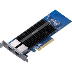 SYNOLOGY CARTE RÉSEAU DUAL-PORT 10GBE 10GBASE-T RJ45 36M – Image 1