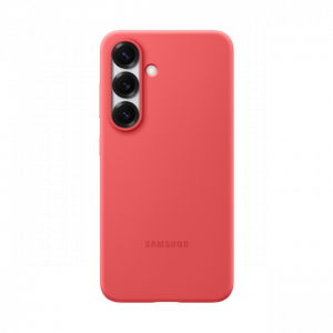 SAMSUNG SACOCHE COVER SILICONE CASE FOR GALAXY S25 ROUGE – Image 1