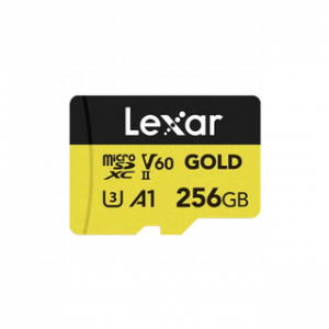 LEXAR CARTE SD MS GOLD 256GB GOLD MICROSDXC™ UHS-II CARDS,UP TO 280MB/S READ AND
180MB/S WRITE 12M – Image 1
