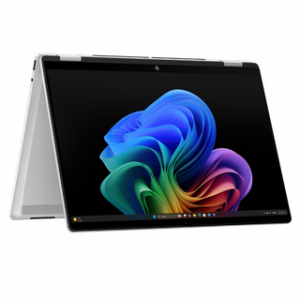 HP OMNIBOOK X FLIP NG AI X360 ULTRA 5-226V 14.0'' 16GO 512GO SSD W11H GLACIER SILVER TOUCH 12MOIS – Image 1