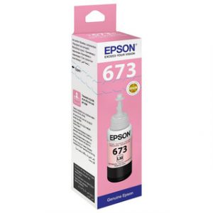 EPSON LIGHT MAGENTA INK BOTTLE 70ML POUR L800 – Image 1
