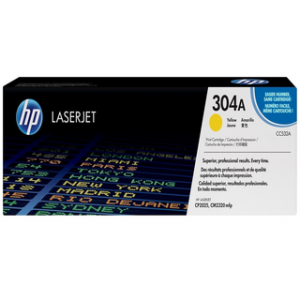 HP 304A YELLOW ORIGINAL LASERJET TONER CARTRIDGEHP CLJ CP2025 YELLOW CRTG – Image 1