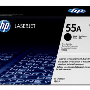 HP 55A BLACK ORIGINAL LASERJET TONER CARTRIDGE HP LJ P3015 BLACK CRTG – Image 1