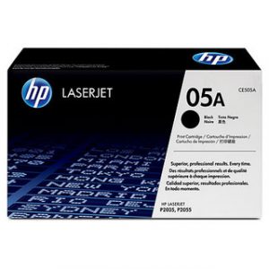 HP 05A BLACK ORIGINAL LASERJET TONER CARTRIDGEHP LJ P2035/P2055 BLACK CRTG – Image 1