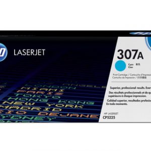 HP 307A CYAN ORIGINAL LASERJET TONER CARTRIDGEHP CLJ CP5225 CYAN CRTG – Image 1
