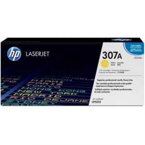 HP 307A YELLOW ORIGINAL LASERJET TONER CARTRIDGEHP CLJ CP5225 YELLOW CRTG – Image 1