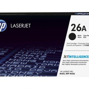 HP 26A BLACK ORIGINAL LASERJET TONER CARTRIDGEHP CLJ M402/M426 MFP BLACK CRTG – Image 1