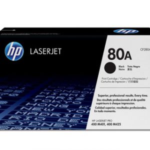 HP 80A BLACK ORIGINAL LASERJET TONER CARTRIDGEHP LJ M401/M425 BLACK CRTG – Image 1