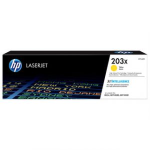HP 203X YELLOW LASERJET TONER CARTRIDGE 2,500HP CLJET M254/MFP M280/MFP M281 – Image 1