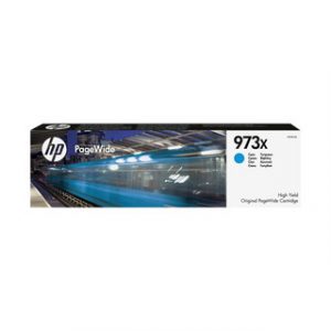 HP 973X HIGH YIELD CYAN ORIGINAL PAGEWIDE CARTRIDHP PAGEWIDE PRO 452/477 – Image 1