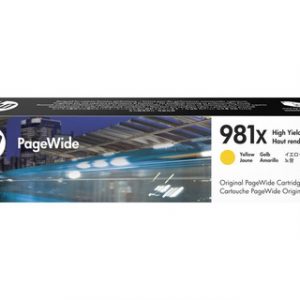 HP 981X HIGH YIELD YELLOW ORIGI PAGEWIDE CARTRIDGEHP PAGEWIDE 556/586 – Image 1