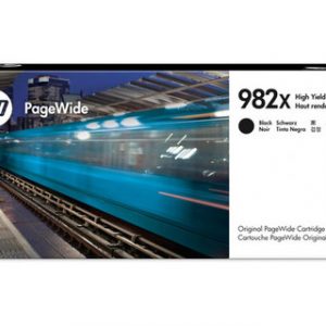 HP 982X BLACK ORIGINAL PAGEWIDE CRTG 20000 PAGESPOUR COLOUR MFP 780 SERIES-785 SERIES -765 SERIES – Image 1