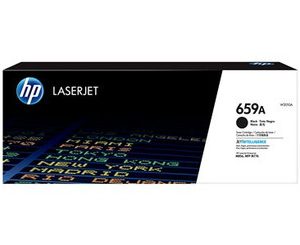 HP 659A BLACK ORIGINAL LASERJET TONER CARTRIDGE 16000 PAGES POUR M856 SÉRIE &
M776 SÉRIES – Image 1