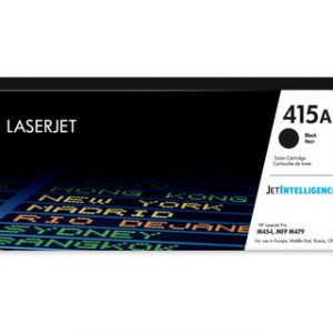 HP 415A BLACK ORIGINAL LASERJET TONER CARTRIDGE
POUR LA SÉRIE M454 & M479 MFP 2400 PAGES – Image 1