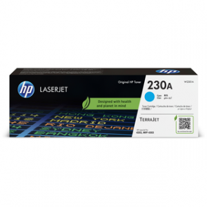 HP 230A CYAN LASERJET TONER CARTRIDGE 1800 PAGES POUR LASER PRO SFP 4203 & MFP 4303 SÉRIES 3 MOIS – Image 1