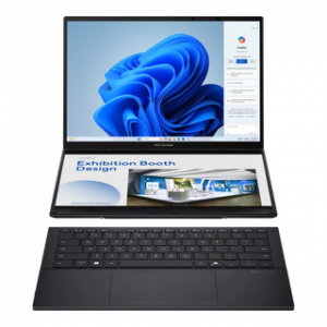 ASUS ZENBOOK DUO UX8406CA 14'' OLED WUXGA ULTRA
7-255H 32GO 2TO SSD W11H INKWELL GREY 24M – Image 1