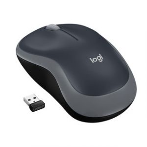LOGITECH WIRELESS MOUSE M185 SWIFT GREY WER OCCIDENT PACK – Image 1