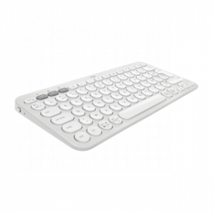 LOGITECH PEBBLE KEYS 2 K380S - TONAL WHITE - FRA - BT - N/A UNIVERSAL 12M – Image 1