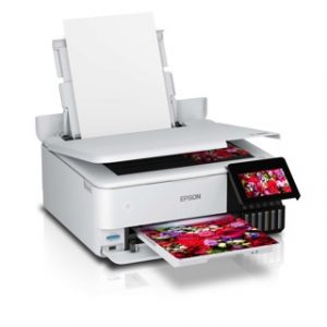 EPSON ECOTANK L8160 SFP WIFI COULEUR A4 R/V 32 B&WPPM 32PPMCOL 32 ÉCRAN TACTILE
COULE – Image 1