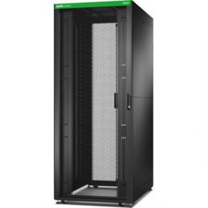 APC EASY RACK 600MM/42U/1000MM, WITH ROOF, SIDE PANEL,CASTORS,FEET AND 4
BRACKETS, NO BOTTOM, BLACK – Image 1